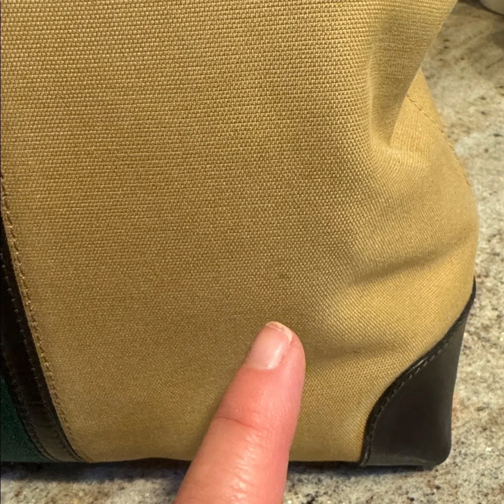 SOLD** Gucci Canvas Sherry Web-line w/ Leather Trim Handbag - Picture 17 of 17